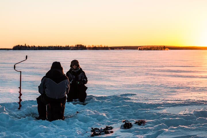 Great Ice Fishing Experience in Lapland