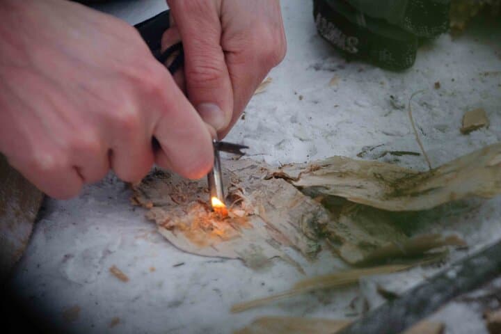 Snowshoeing Adventure with Ice-Fishing, Fire and Survival 5