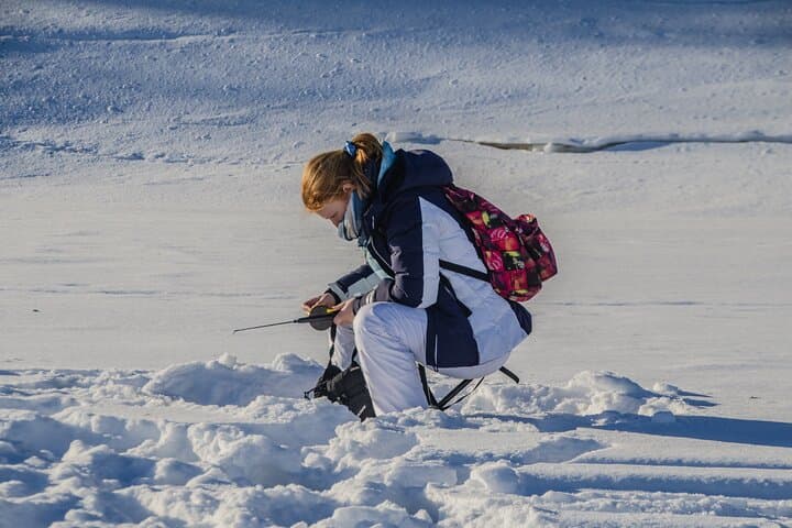First Ice Fishing Experience in Rovaniemi 5