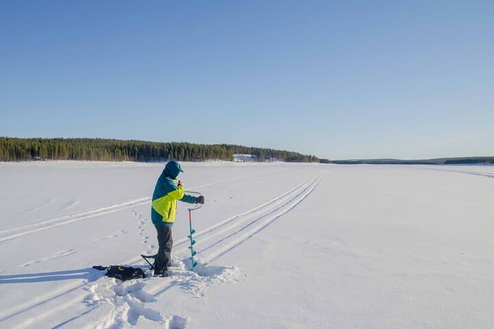 First Ice Fishing Experience in Rovaniemi 2