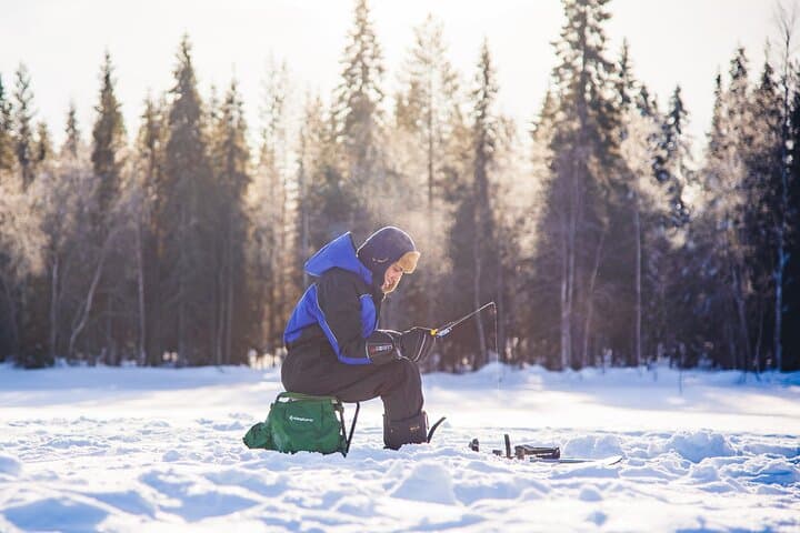 Ice Fishing Excursion with Campfire in Rovaniemi 3