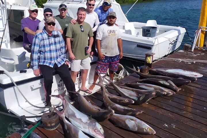 Private fishing charter Bertram 31ft 6 pax max if you don't fish you don't pay 5