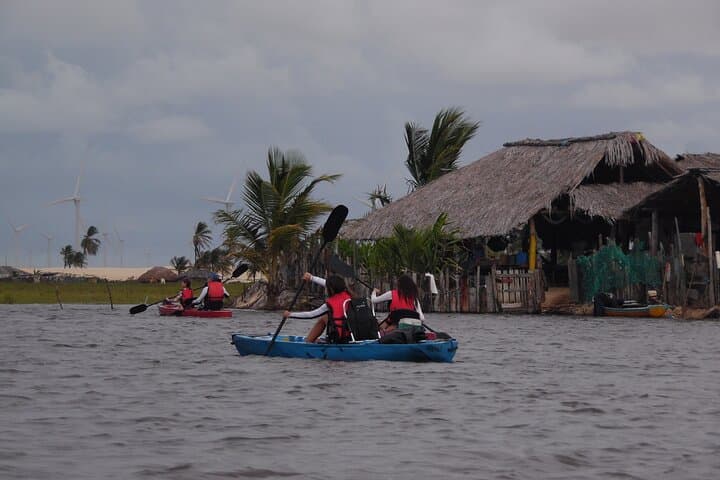 Kayaks in the Maranhenses Lençóis - Atins by Rio Preguiças 
