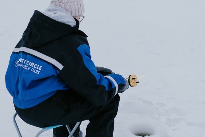 Ice Fishing by Snowmobile in Levi 2