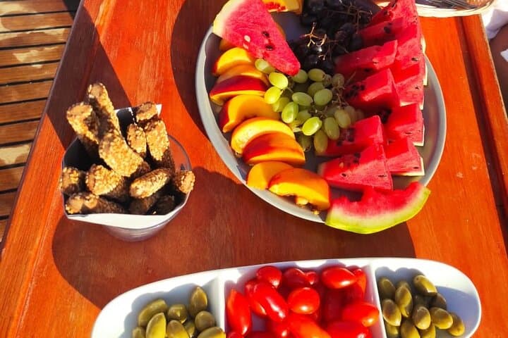 All inclusive Sunset Cruise Delos & Rhenia&swimming stop 5