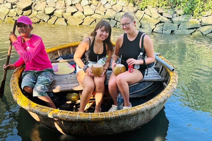 Basket Boat Ride in Water Coconut Forest