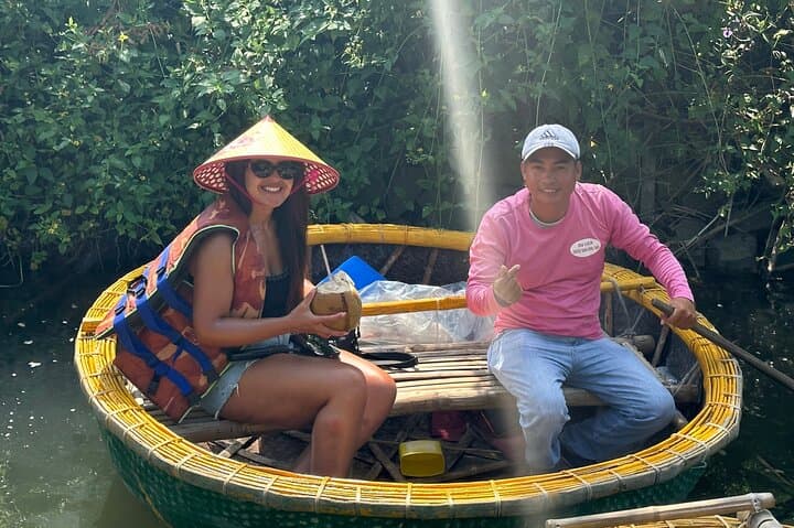 Basket Boat Ride in Water Coconut Forest 3