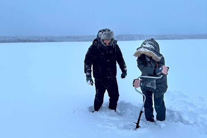 Ice Fishing on Lake Kuoksa 3