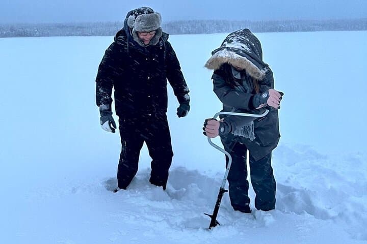 Ice Fishing with Snowmobiles 3