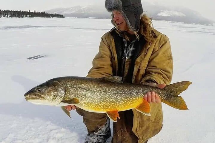 Half Day Private Guided Ice Fishing Trip in the Yukon 5