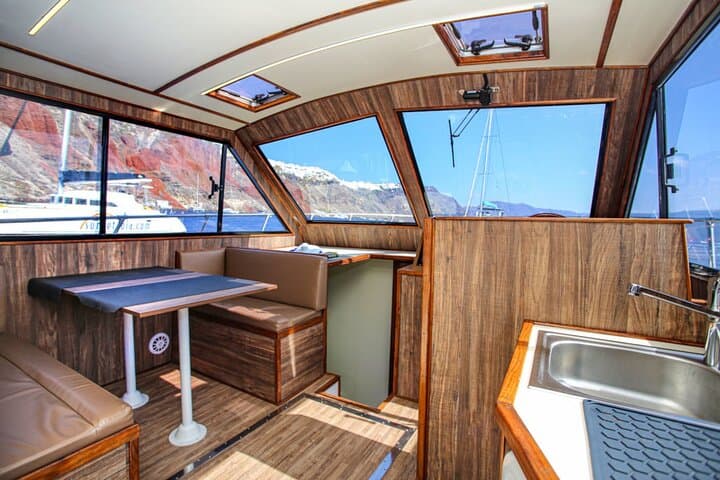 Santorini Fishing Private Cruise boat tour - BBQ, Snorkeling 5