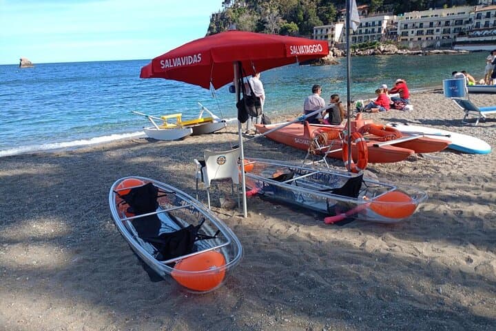 Transparent Kayak Tour Taormina Isola Bella 3