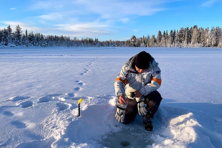 Levi: Small group ice fishing experience 4