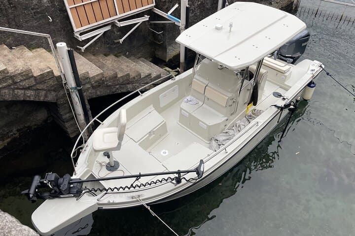 Fishing by Boat on Lake Como
