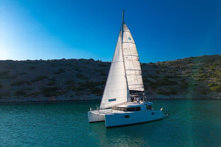 Milos Private Half-Day Catamaran Cruise to Kleftiko with Lunch