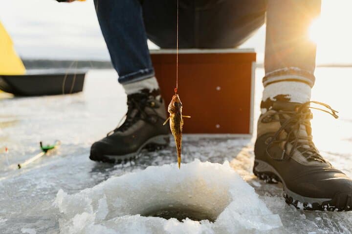Ice Fishing Adventure in Lapland's Arctic Wilderness in Levi 4