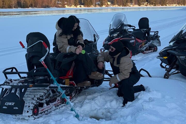 Snowmobile and Ice Fishing Experience 2