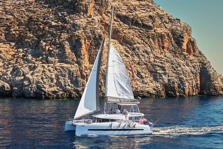 Hersonissos: Dia Catamaran Cruise with Lunch & Drinks 3