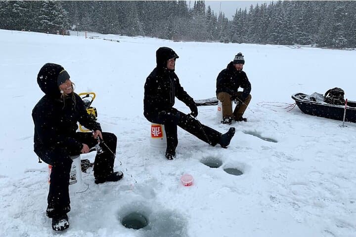 Ice Fishing in the Sierra Nevada Mountains 2