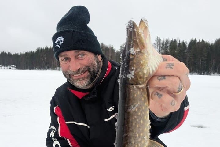 Private Ice Fishing Initiation by Snowmobile 3