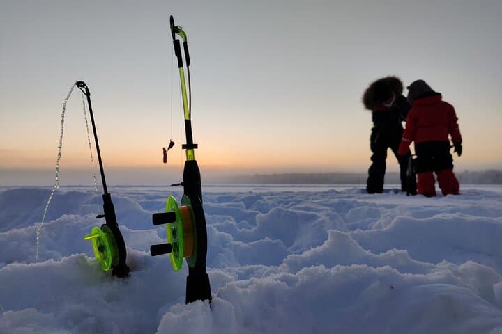 Private Ice Fishing Initiation by Snowmobile 4