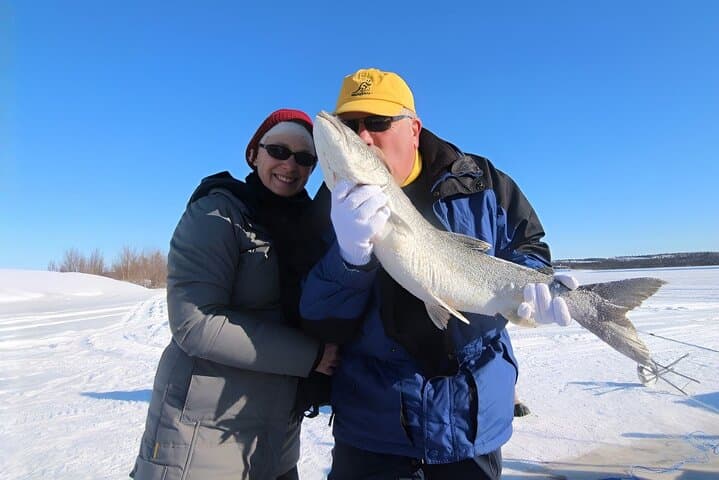 Traditional Indigenous Ice Fishing Experience on Great Slave Lake